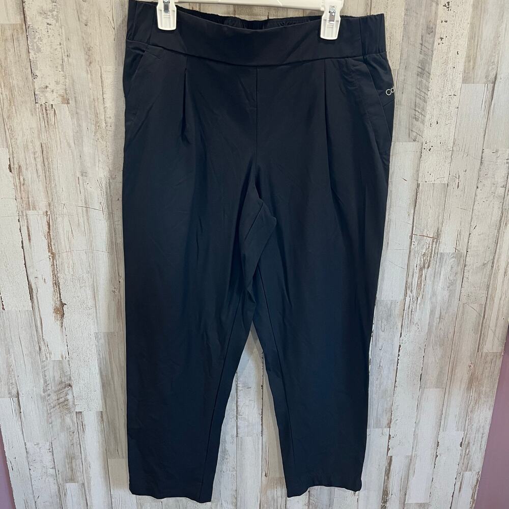 Calvin Klein Black Performance Straight Leg Ankle Pants Womens Size Large